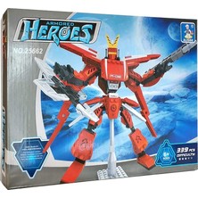 Odea Ausini 339 Parça Heroes Standlı Kırmızı Robot