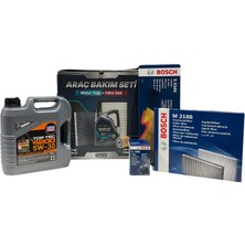 Odea Netex Premium Bakım Seti Fiat Linea 1248CC Dizel 95PS Model Yılı (2012-2016) (Liqui Moly Top Tec 4200 5W30 Motor Yağı, Bosch S0346 Hava Filtresi, M2188 Kabin Filtresi, P7096 Yağ Filtresi)