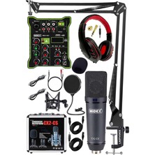 Odea Midex Wizard Paket-1 Cx2 Stüdyo Mikrofon MDX-100 Stüdyo Kayıt Mikseri Kulaklık Ekipman Seti
