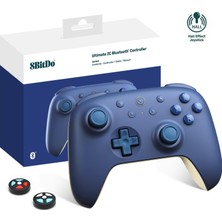 Odea 8bitdo Ultimate 2c Bluetooth Controller For Switch 2, Switch/oled/lite, Hall Effect Joysticks, Non-Linear Digital Triggers, Remappable L4/r4 Bumpers, 6-Axis Motion, Rumble Vibration (Darkblue)