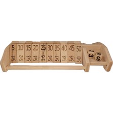 Odea Ahşap Matematik Öğrenme Oyunu, Çarpım Tablosu Öğrenme Oyunu 5 Ler, Eğitici Oyuncak 2 Kişilik Oyun