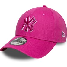 Odea New Era Yetişkin 9forty Team Outline Mlb New York Yankees Beyzbol Şapkası Şapka Parlak Pembe