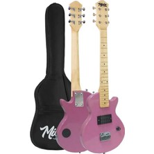 Odea Midex CEG-34PK 5-8 Yaş Çocuklar Için Amfili Full 1/2 34 Inç Elektro Gitar Seti Pembe
