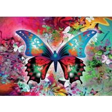 Odea Nova Puzzle 1000 Parça Renkli Kelebek