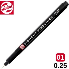 Odea Talens Pigment Fineliner Teknik Çizim Kalemi, Siyah, 0.25MM