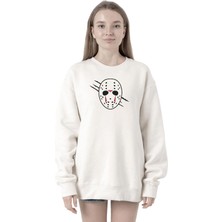 Odea Tshirthane Jason Voorhees Facemask Beyaz Kadın 2ip Sweatshirt P21626S1453, M
