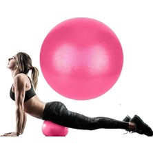 Odea Slipt Pilates Topu Yoga Pilates Egzersiz Topu (25 Cm, Pembe)