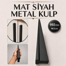 Odea Özen Düz Mat Siyah Mobilya Kulp 992 mm 99.2 cm Uzun Çekmece Dolap Kapak Kulpu Modern Metal Tasarım