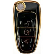 Odea Autohan Keys Ford Focus, C-Max, Fiesta, Mondeo, Transit Araç Anahtarı Için Siyah Silikon Koruyucu Kılıf