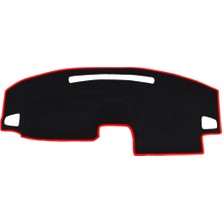 Odea Guerrıno Torpido Koruma Halısı Siyah Kenar Renk Kırmızı Opel Astra G 1998-2008 ile Uyumlu