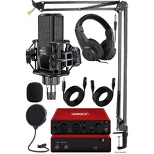 Odea Midex Superior Pack-1 Stüdyo Kayıt Ekipmanları GLX-800 Ses Kartı MX-2020 Stüdyo Mikrofon