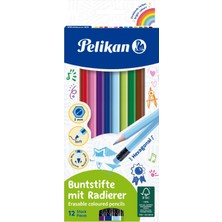 Odea Pelikan Silgili Kuru Boya Kalemi 12LI Kutu