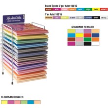Odea Keskin Color 180010-99 Standart Elişi Kağıdı 10 Renk Standart Elişi Kağıdı Kreatif Çalışmalar Için Uygun 1 Pakette 10 Farklı Renk Çok Renkli