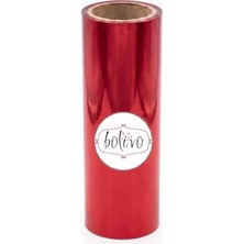 Odea Bolivo Premium Hobi Varak, El Sanatları, Dekorasyon ve Kendin Yap (Dıy) Süsleme Folyosu (Kırmızı, 10 cm x 5 Mt)