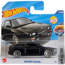 Odea Hot Wheels - Maserati Shamal - Hw Metro 4/5 - HYX76 - Short Card - Siyah - Mattel 2025-1:64