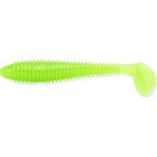 Odea Keitech Swing Impact Fat 3.8" #026S Clear Chartreuse Glow Silikon Yem