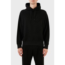 Odea Erkek Marka Logolu Uzun Kollu Rahat Siyah Sweatshirt 6R1ME4 1JWPZ-00B4