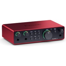 Odea Focusrite Scarlett 2i2 Gen 4 Ses Kartı: Kayıt, Şarkı Yazma, Yayın ve Podcasting Için USB Audio Arayüzü, Stüdyo Kalitesinde Kayıt ve Kayıt Yapmanız Için Gerekli Tüm Yazılımlar