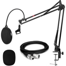 Odea Lastvoice NB39PSX Set Stüdyo Masa Mikrofon Standı Pop Filtre Xlr Kablo