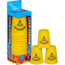 Odea Hediyecik Cup Stacks Hızlı Bardaklar Bardak Oyunu Sarı 12 Adet