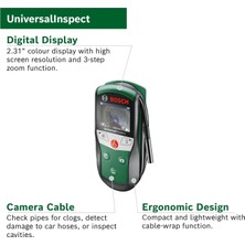 Odea Bosch Universalınspect Muayene Kamerası (Ø8 mm Endoskop Kamerası, Yüksek Kaliteli ve Renkli Fotoğraf Çekimleri Için, Esnek 0,95 M Kablo ve Entegre Bellek, Kartonda)