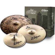 Odea Zildjian A Zildjian Serisi City Cymbal Box Seti - 12" New Beat Hi-Hats, 14" Crash, 18" Uptown Ride