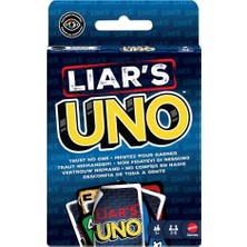 Odea Mattel Games Blöf Yaparak Diğer Oyuncuları Kandırabileceğiniz Yetişkinlere, Çocuklara, Ailelere, Partilere, Oyun Gecelerine ve Eğlenceli Seyahatlere Yönelik Mattel Games Uno Liars Kart Oyunu, JLH43