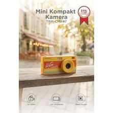 Odea Torima Life Dijital Kamera Selfie Video Vlog Kamerası Mini Fotoğraf Makinesi CMR47 Sarı