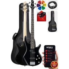 Odea Midex MBG-400BK Üst Segment Profesyonel Bas Gitar 4 Telli (Softcase Gigbag ve Kablo Dahil)