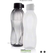 Odea Tupperware Eko Şişe 1 Lt Siyah Beyaz 2li Set Siyah Beyaz
