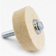 Odea Parlatma Keçesi 75 mm Matkap Uyumlu Civatalı Somunlu 1 Adet Set Metal Pasta Cila Ucu Aparatı