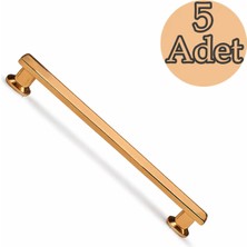 Odea Özen 160 mm Bronz Çekmece Kulp 5 Adet Set Modern Şık Tasarım Dayanıklı Dolap Kapak Kulpu