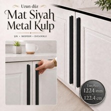 Odea Özen 992 mm 99.2 cm 1224 mm 122.4 cm Mat Siyah Mobilya Kulp Uzun Çekmece Dolap Kapak Kulpu Kulbu