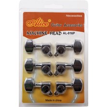Odea Alice AL-016 Model Krom Kaplama 3 Sağ 3 Sol 6 Adet Akustik Gitar Burgu Seti AL016
