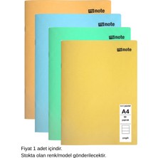 Mynote Text Pastel Defter A4 60 Yaprak Çizgili 1 Adet