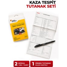 German Kupfermax Kaza Tespit Tutanak Seti: 2 Adet Nüsha, 1 Adet Örnek Nüsha ve Kalem Hediyeli