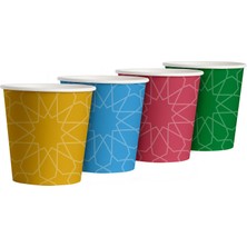 Roll-Up Karton Bardak 7oz Baskılı 50li