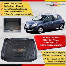 Bosse Renault Clio 3 Hb Bagaj Havuzu 2006 Sonrası Siyah (Kancasız)