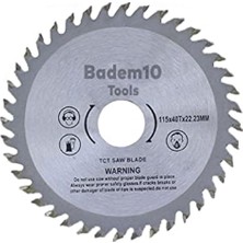 Odea BADEM10 Daire Testere Bıçağı Ahşap Kesme Testeresi 115MM 40 Diş + Matkap Aparatı