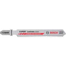 Odea Bosch Professional 3x Expert 'laminate Clean' T 128 Bhm Dekupaj Testere Bıçakları (Dolu Laminant Vinil, Pvc, Hpl Yüksek Basınçlı Laminant, Uzunluk 92 Mm, Aksesuar Dekupaj Testeresi)
