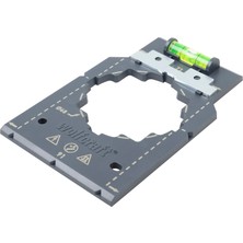 Odea Wolfcraft Işaretleme ve Hizalama Şablonu I 5975000 I Alçıpanda Priz ve Anahtar Parçalarının Hızlı ve Hatasız Kurulumu Için