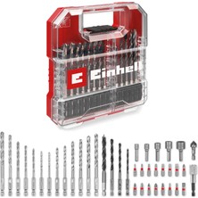 Odea Orijinal Einhell L-Case 40 Parçalı Uç ve Matkap Seti (25 mm Uçlar, Hızlı Değiştirilebilir Uç Tutucu, Lokma Anahtar, Havşa, Metal, Beton ve Ahşap Matkap Uçları, Saklama Kutusu Dahil) - 49109053