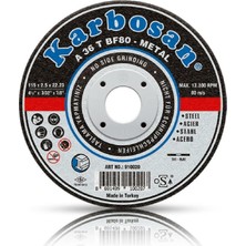 Odea BADEM10 Karbosan Metal Kesici Taş Disk Taşlama Spiral Demir Kesme Diski 180X3.0X22.23 mm