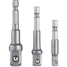 Odea 3'lü Lokma Adaptörü Seti, 1/2-1/4-3/8 Inç, Hex Plus