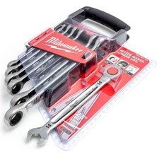 Odea Milwaukee T4932464993 Ağır Hizmet Tipi Maxbıte Cırcır Kombine Anahtar Takımı 7 Parça