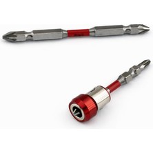 Odea N35 Mıknatıslı Pozidrov Çift Taraflı Yıldız Bits Uç Manyetik Halkalı S2 Çelik Pz2 65 mm 100 mm 1/4"