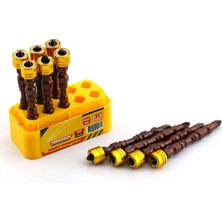 Odea Mıknatıslı Pz2 Bits Uç 10 Adet 65 mm Renkli Vida Tutucu Sökme Yıldız Matkap Vidalama Ucu S2 Çeliği