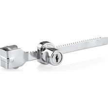 Odea Premium Cam Kabin Kilidi, Metal Yapı, Şeffaf ve Güvenli Tasarım, 14CM Uzunluk, Anahtar ile Kilit Sistemi, Dolap ve Vitrinler Için