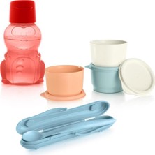 Odea Tupperware Çocuk Seti - Beslenme Kutusu ve Suluk Matara Çevre Dostu Tasarım