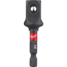 Odea Milwaukee Shockwave Lokma Anahtarı 50 Mm, 1/4 Inç Altıgen 1/2 Inç Kare Üzerinde, Özel Çelik Adaptör Seti